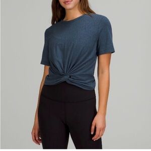 lululemon athletica Dark Blue Twist Tee